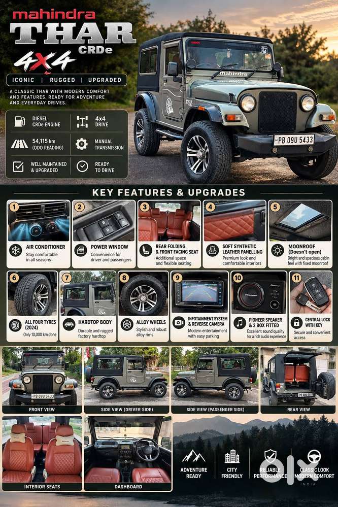 Mahindra Thar 2014 Model Diesel