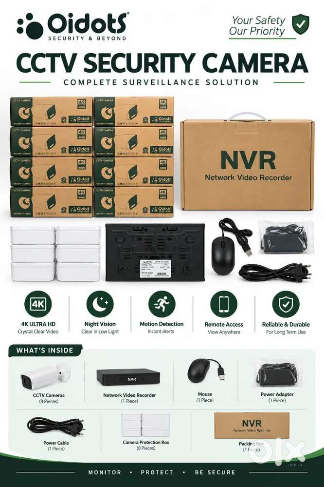 4K CCTV Camera Kit with NVR