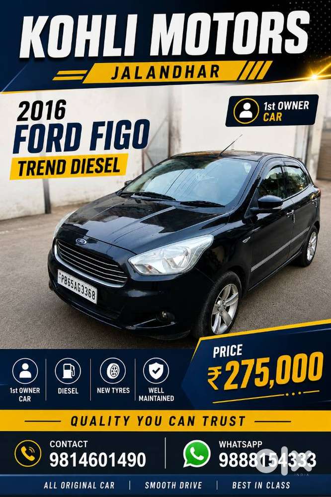 Ford Figo 1.5d Trend Mt, 2016, Diesel