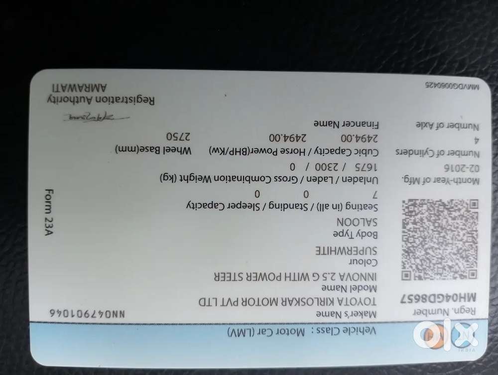 268000 Km रनिग, गाडी कि आयु 10 साल