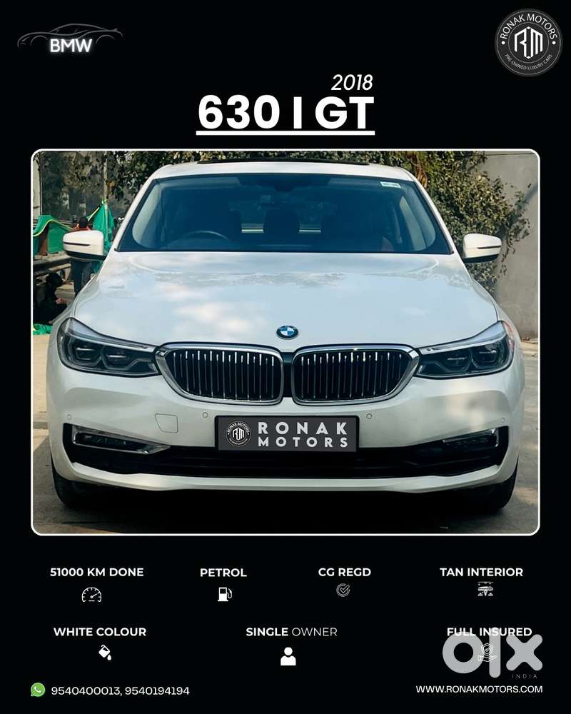 Bmw 6 Series Gt 630i M Sport, 2018, Petrol