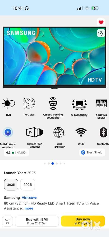 Samsung 32 inc smart tv