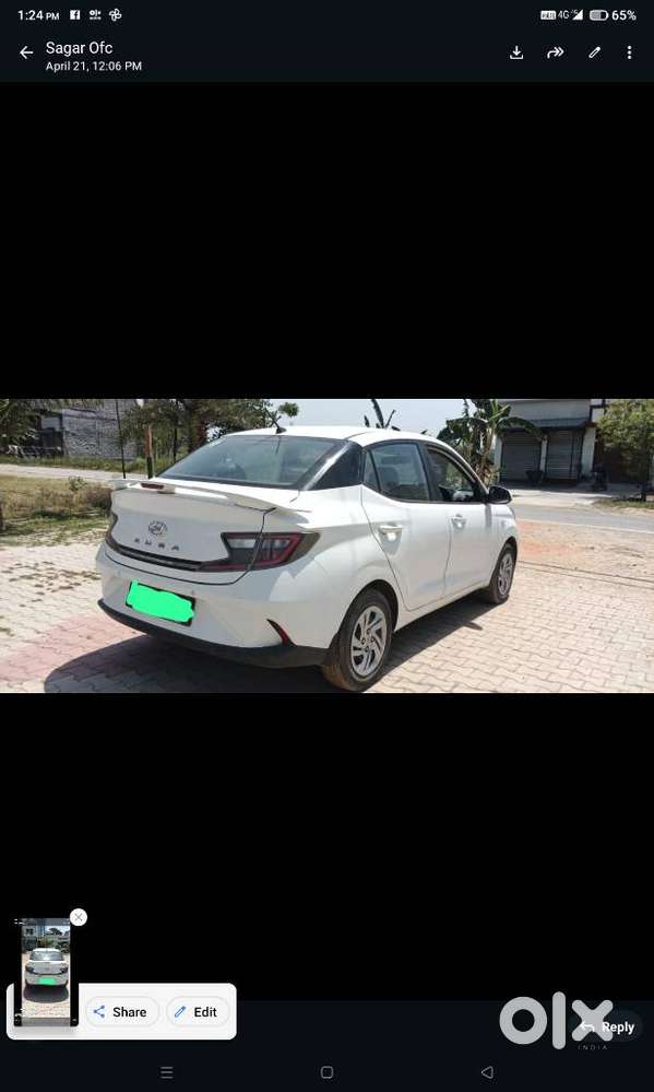 Hyundai Aura 1.2 S Petrol Amt, 2022, Cng & Hybrids
