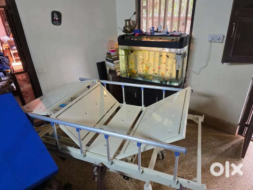 Hospital bed and Reclining Wheel Chair