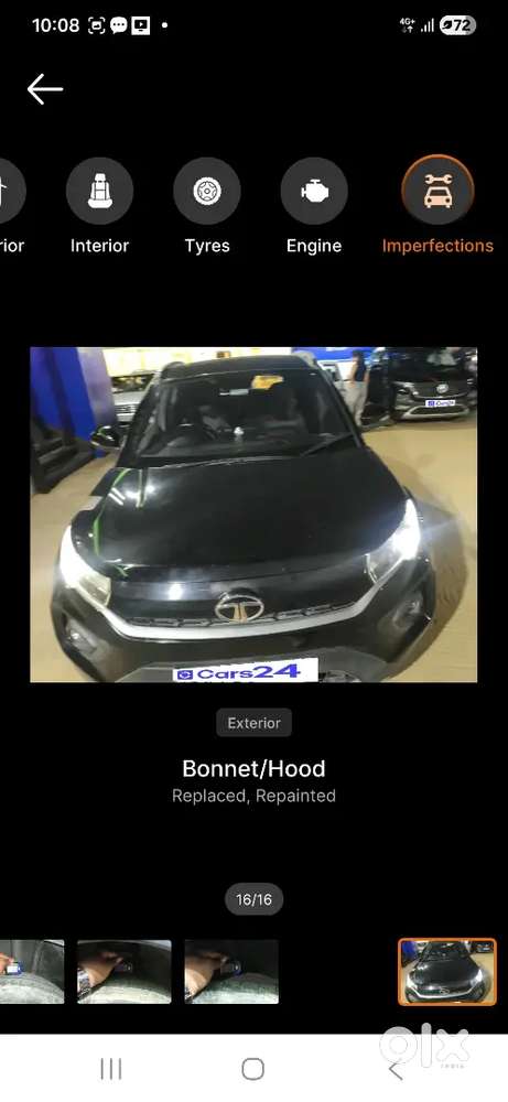 Single Owner Tata Nexon Xz+ (o) Dark Edition  Petrol  77k Km