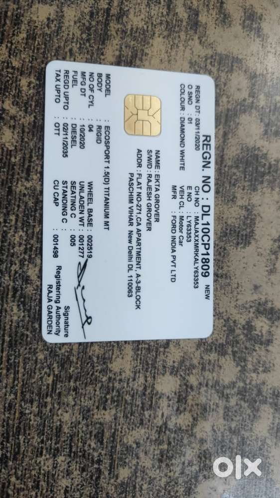 Ford Ecosport 1.5 Tdci Titanium Be, 2020, Diesel