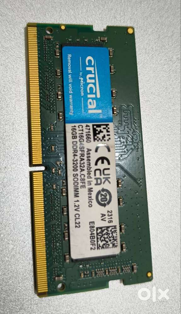 Crucial RAM DDR4 16GB 3200 Sodimm - Computer Accessories in