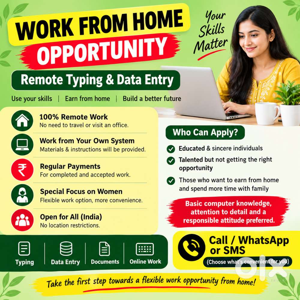 Work From Home Opportunity | Online Typing & Data Entry  Looking for a