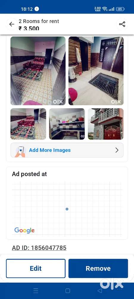 1 room set (rent+ electric extra)