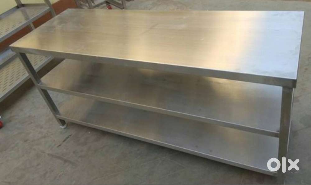 Restaurant Working Table and Double Gas Burner Stove for Sale