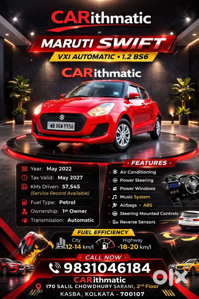 Maruti Suzuki Swift 2018 Amt Vxi, 2022, Petrol