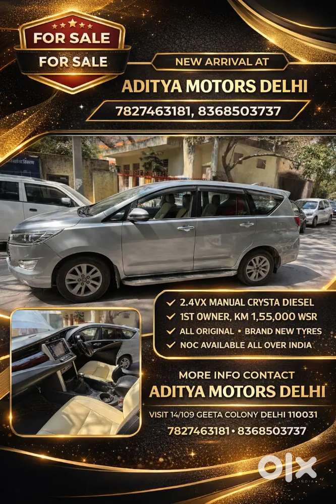Toyota Innova Crysta 2018 Diesel 165000 Km Driven