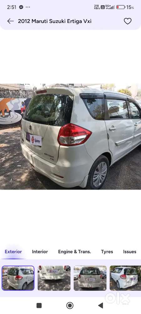 Maruti Suzuki Ertiga 2012 Cng & Hybrids 66000 Km Driven