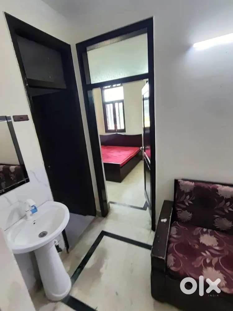 Rent 14500 1BHK fully furnished flat jasola vihar For Rent