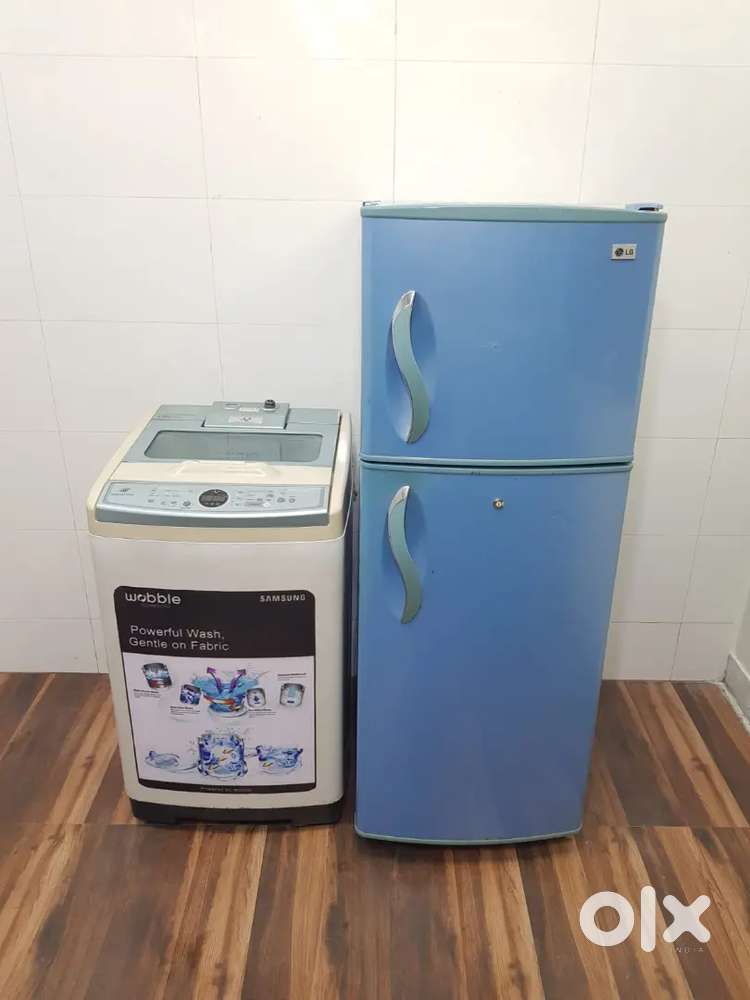 Lg double door with Samsung topload washing machine available