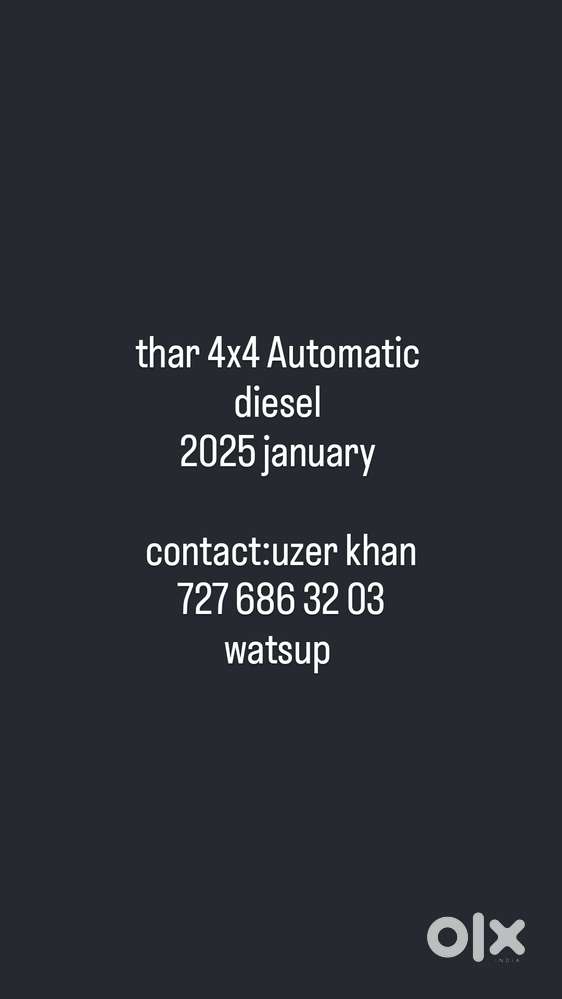 Mahindra Thar Lx 4x4 Hardtop, 2025, Diesel