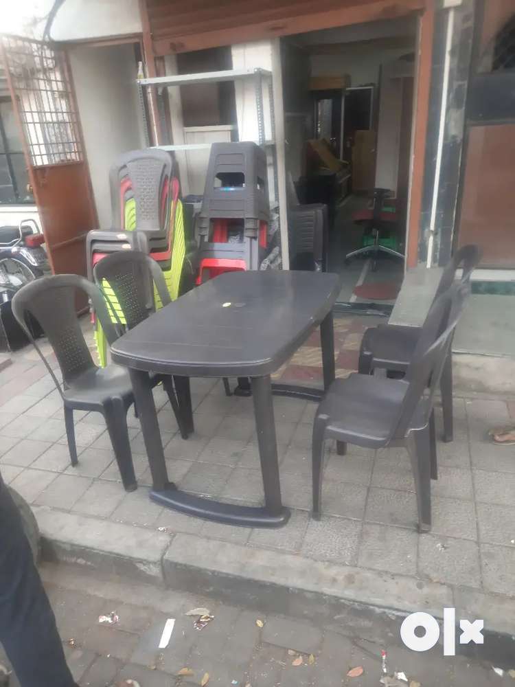 Olx plastic table chair set sale