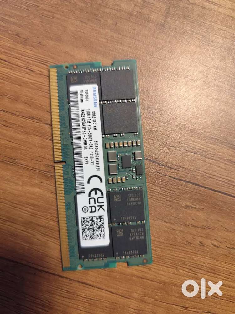 Samsung 16GB DDR5 5600MHz Laptop RAM (SODIMM) - Hard Disks