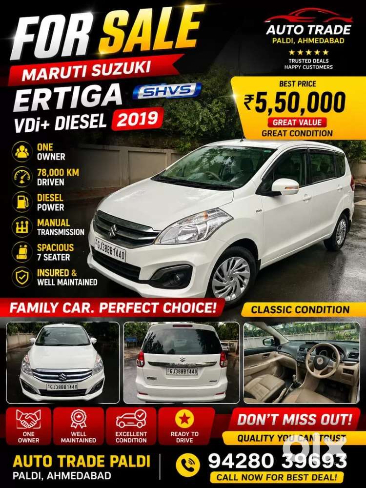 Maruti Suzuki Ertiga Vdi, 2019, Diesel