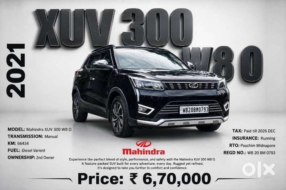 Mahindra Xuv300 W8 Option Diesel, 2021, Diesel