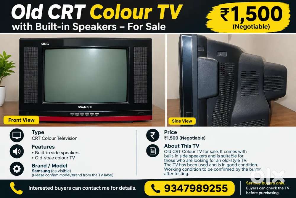 Samsung Old Colour TV for Sale