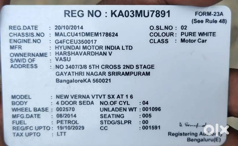 Hyundai Verna 2014 Petrol 97800 Km Driven