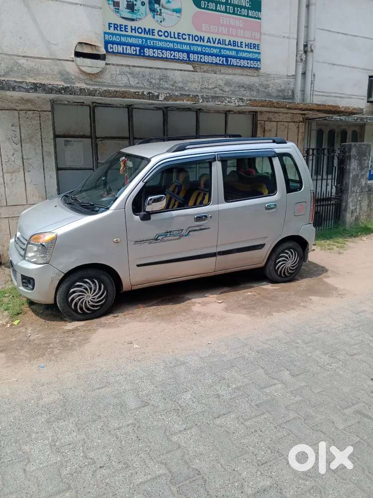Wagon R Silver Colour Car In Good Condition