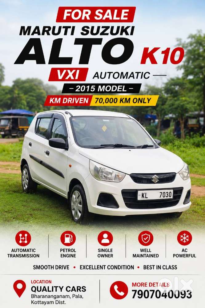 Maruti Suzuki Alto K10 Vxi Amt Optional, 2015, Petrol