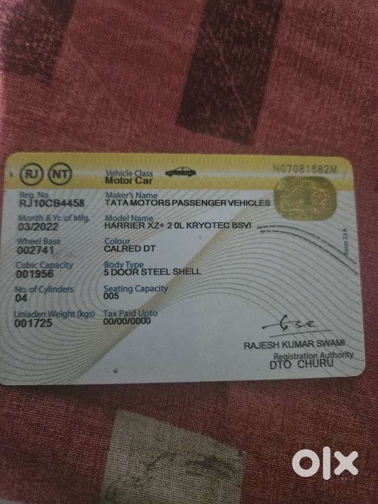 Tata Harrier 2.0 Kryotec 2022