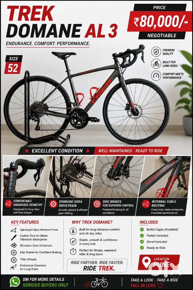 Trek domane AL 3 - Bicycles in undefined, - 1843819127