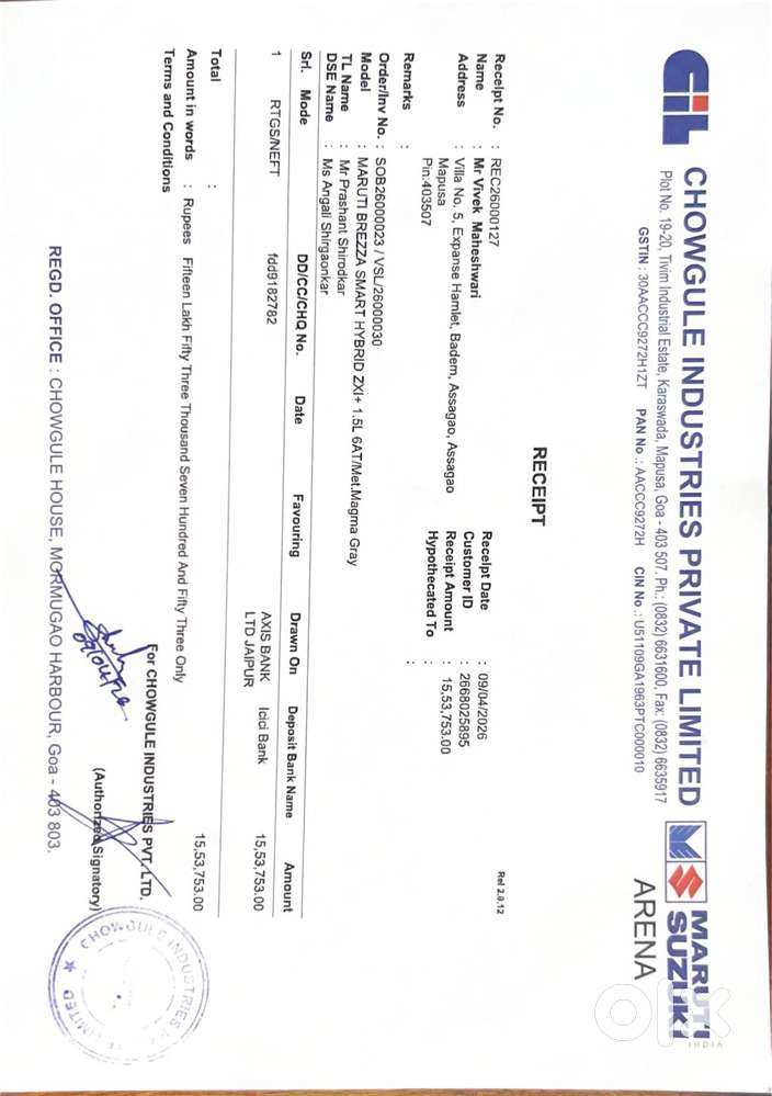 4 Months Old 2026 Maruti Brezza Zxi+ 1.5l At &ndash; Top Model