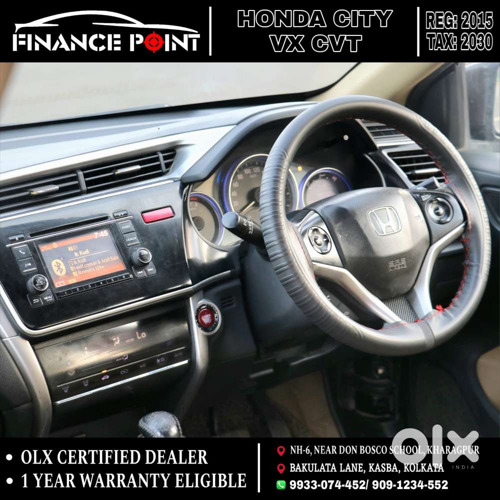 Honda City Vx Petrol Cvt, 2015, Petrol