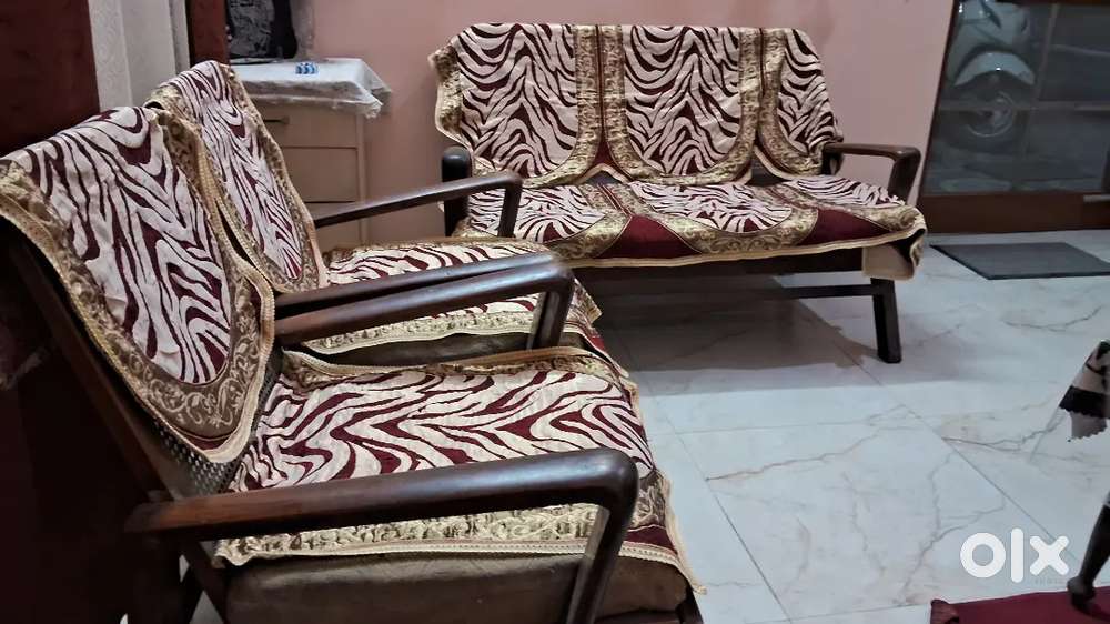 A Sofa Set (One 3 seater + 2 single seater)
