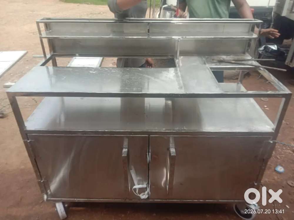 Stainless Steel Food Stall for Sale with Container &ndash; Good Condition