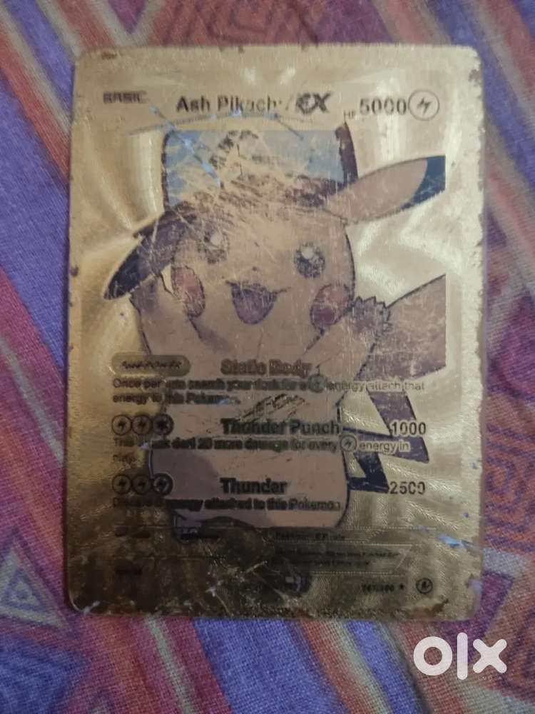 Basic Ash Pikachu Ex hp 5000