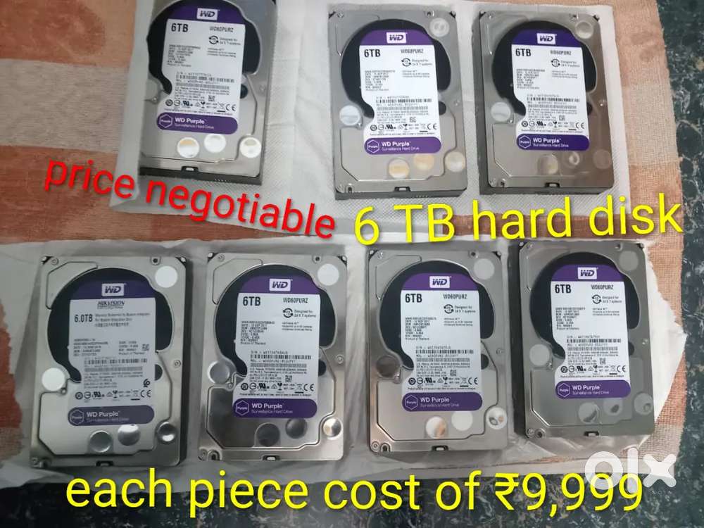 6 TB harddisk (3.5 inches sata )||600 GB harddisk (2.5 inches sas)