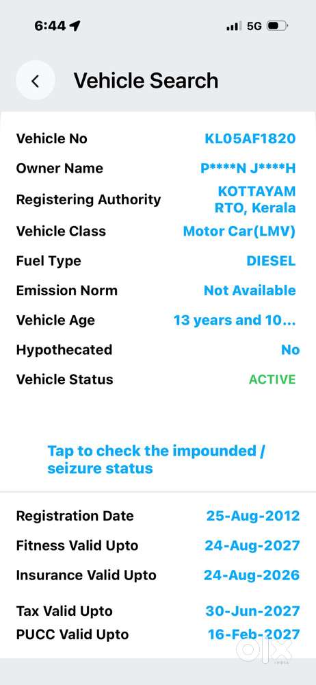 Maruti Suzuki Ertiga Vdi, 2012, Diesel