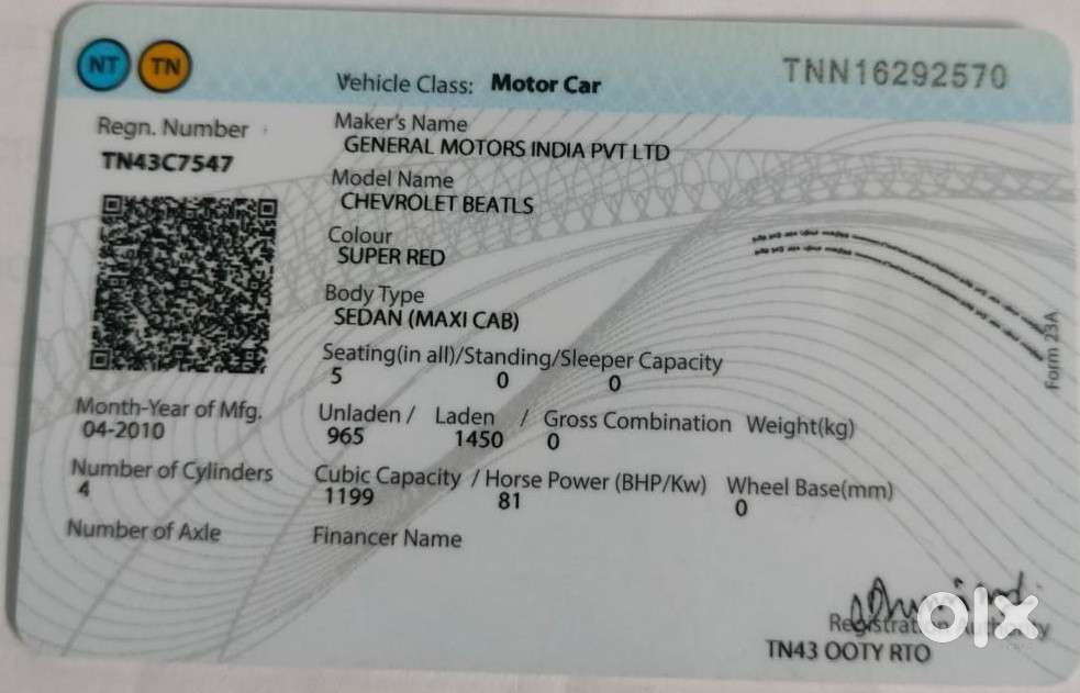 Chevrolet Beat Ls, 2010, Petrol