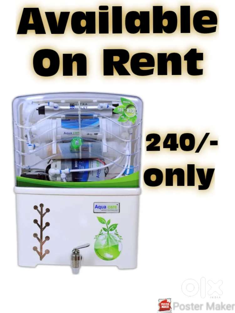 Water purifier available on rent