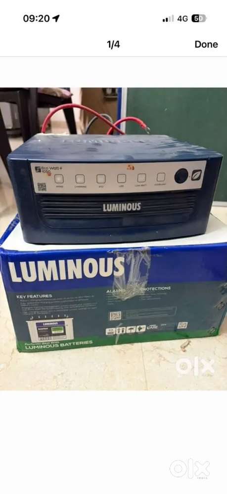 Inverter with battery