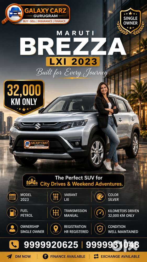 Maruti Suzuki Brezza 1.5 Lxi Smart Hybrid, 2023, Petrol