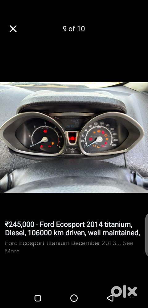 Ecosport Titanium Dec 2013 Owner 3rd 106000 Km Driven Diesel Good Car