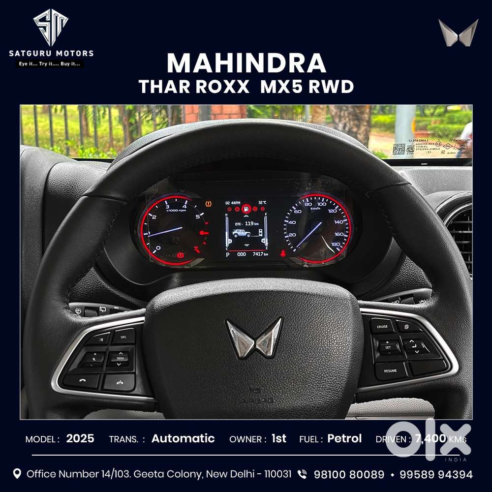 Mahindra Thar Roxx Mx5 Petrol At 2wd, 2025, Petrol