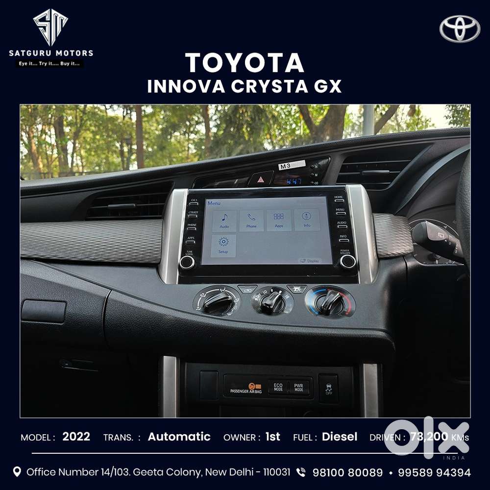 Toyota Innova Crysta 2.8 Gx At 7 Str, 2022, Diesel