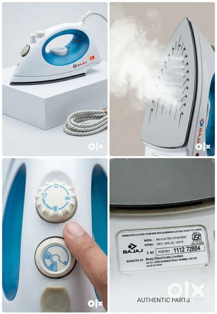 Bajaj Steam Iron / Press 1200 Watt