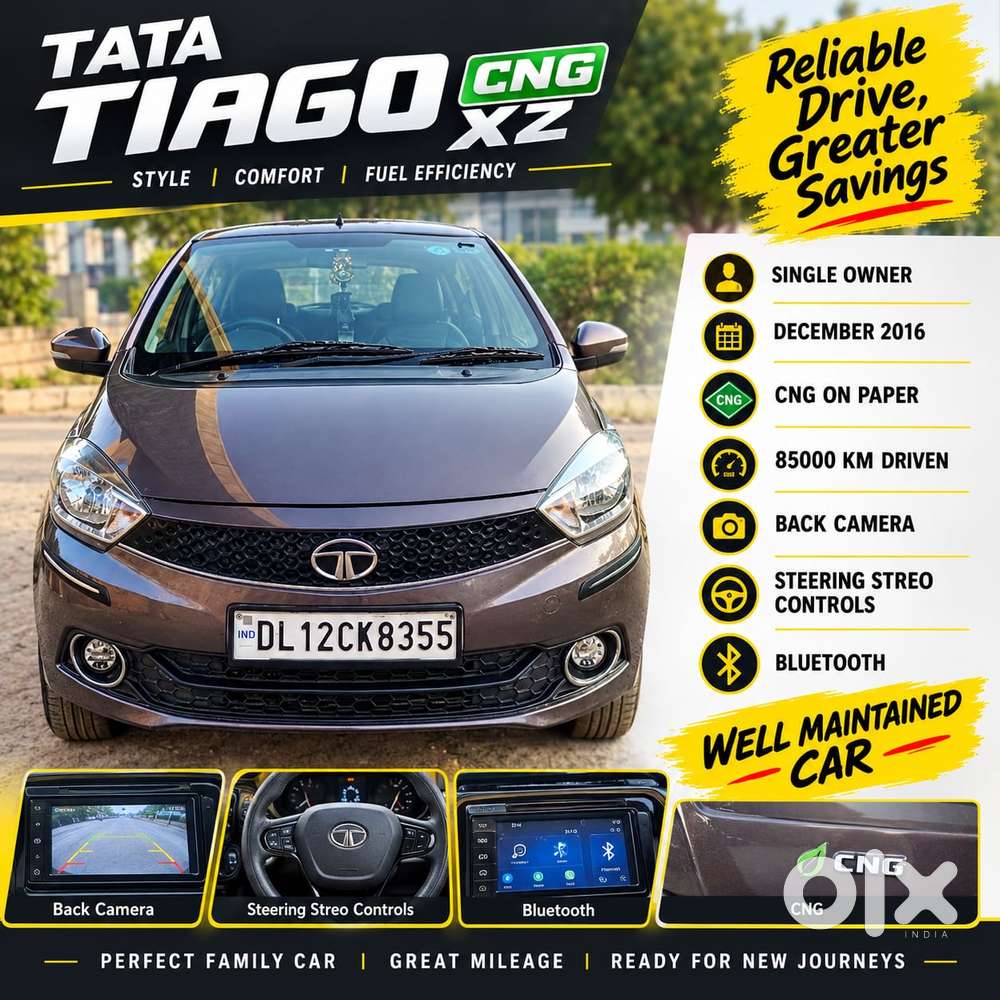 Tata Tiago 1.2 Revotron Xz Plus Cng, 2016, Cng & Hybrids