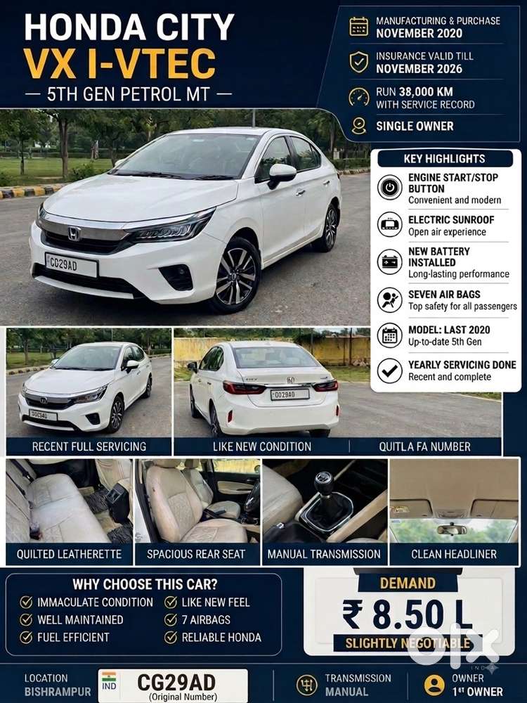 Honda City Petrol 2020