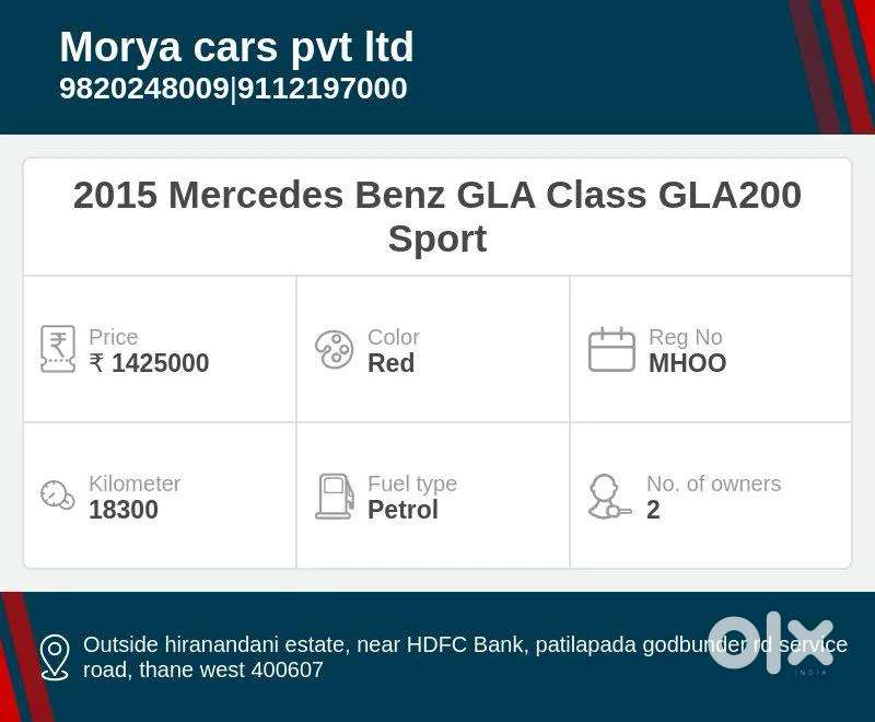 Mercedes-benz Gla Class 200 Sport Edition, 2015, Petrol