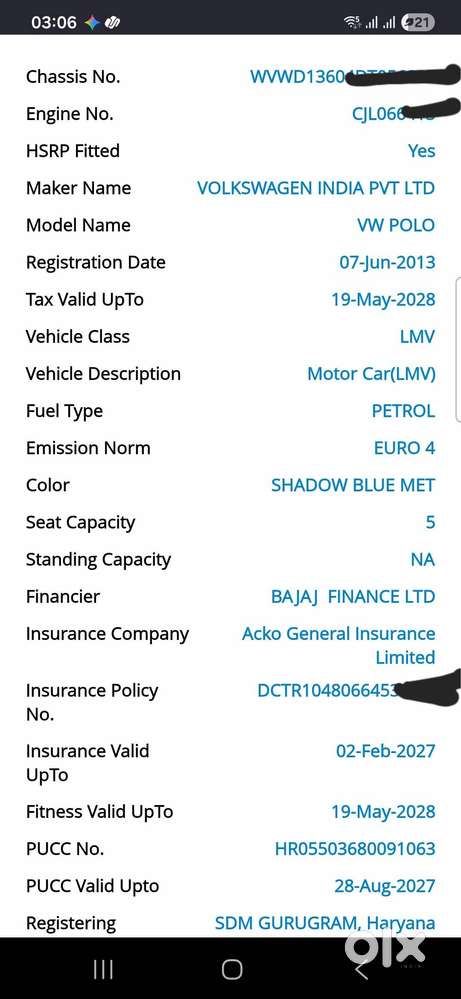 2013 Vw Polo Comfortline Petrol | 2nd Owner | Well Maintained |