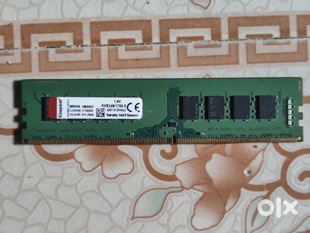 Kingston 8GB DDR4 2400MHz Desktop RAM – KVR24N17S8/8 Working Pull